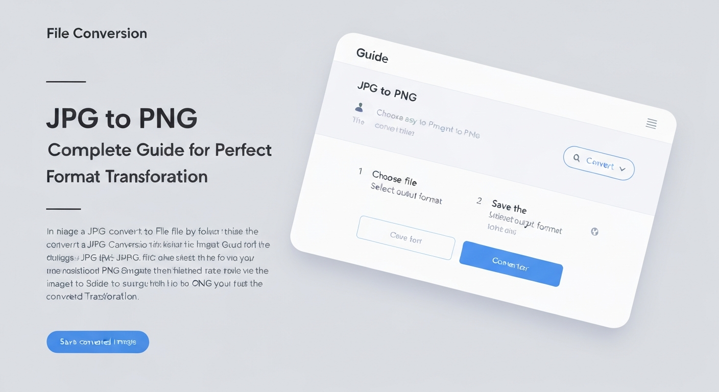 JPG to PNG Conversion: Complete Guide for Perfect Image Format Transformation
